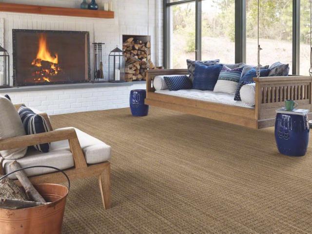 Natural boucle 15 Carpet Wicker