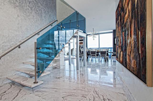 Contemporary Marble Stairway